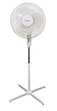 Duronic White 16 inch Oscillating Pedestal (Stand) Fan