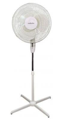 White 16" (40cm) Oscillating Pedestal (stand) Fan