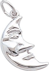 Childrens Toyshop  Jewelry : Moon Charm by Rembrandt Charms