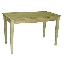 Unfinished Writing Desk with Drawer Ready To Assemble - OF-41 International Concepts