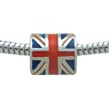 UNION JACK UK British FLAG Charm Bead for Troll Biagi Pandora