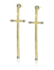 House of Harlow 1960 Long Cross Drop Earrings