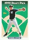 1993 Topps # 98 Derek Jeter (RC) - New York Yankees - Rookie Baseball Card In Protective Display Case