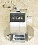 Desk Model Tally Counter with 4-Figure Register, Chrome Plated Aluminum GBC9841005