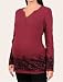 Motherhood Maternity: Long Sleeve Henley Collar Button Detail Maternity T Shirt