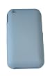 Leather Coating Plastic Slide Case for iPhone 3G, 3G S Blue