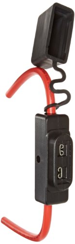Mersen AF3H60C PVC In- Line Automotive Fuse Holder, 60 Amp, 32V, #6 AWG, Black