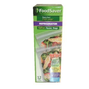 FoodSaver Zipper Bag 1 gal 12ct FSFRBZ0316-000