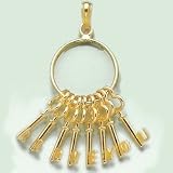 Gold Misc Trends Charm Pendant “i Love You” Key Chain Pendant Moveable
