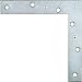 2 Pack 6" X 1" Flat Corner Bracket/iron B7070