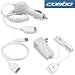Bargaincell- 3-Piece Value Combo Pack Of Brand New Home Wall Travel Plug in Ac Charger + Vehicle Cigarette Lighter Power Car Charger with IC Chip