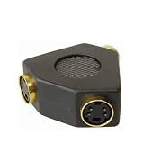 Produkt-Bild: Adapter 4 pol. Hosidenstecker - 2x 4 pol. Hosidenkupplung