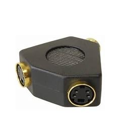 Adapter 4 pol. Hosidenstecker - 2x 4 pol. Hosidenkupplung