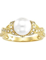 14K Yellow-Gold Freshwater Cultured Pearl And by US Gems