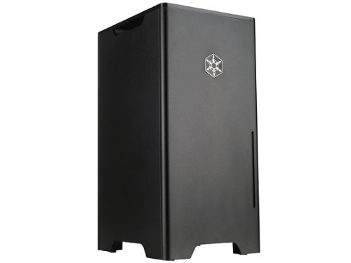 Silverstone Tek Aluminum Tower Computer Case FT03B-MINI - Black On Sale