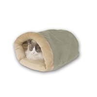 KandH Thermo-Crinkle Sack KH-3391 Heated Sleeping Bag for Cats, Mocha