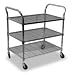 Storelogic 2HDE3 Wire Cart, 3 Shelf, 48x24x39, Chrome