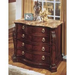 Marble Top DMi Balmoor 2 Drawer Lateral Wood File in Bordeaux Cherry