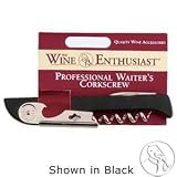 Wine Enthusiast Italian Waiter Style Corkscrew - White
