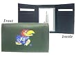 Kansas Jayhawks Embroidered Leather Tri-Fold Wallet - College Athletics Sports Merchandise