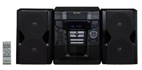 Sharp CD-E55 Mini Shelf System (Black)