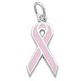Sterling Silver Breast Cancer Ribbon Charm