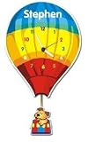 from Personalised Childrens Products Personalised Balloon Pendulum Wall Clock
