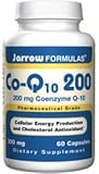 Co-Q10 200 ( 60 Caps 200 mg ) ( Cellular Energy Production  Cholesterol Antioxidant ) Jarrow Formulas