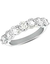 14k White Gold Prong Band, Best Quality Free Gift Box Satisfaction Guaranteed