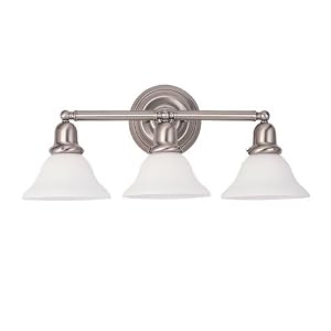 Sea Gull Lighting 44062-962 Sussex Collection Three-Light Wall Sconce, Brushed Nickel... by Sea Gull Lighting