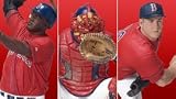 McFarlane David Ortiz Curt Schilling and Jason Varitek Boston Red Sox Red Jersey 3-Pack