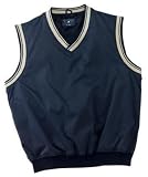 NEW Port Authority - Casual Microfiber Wind Vest Navy/Khaki-XL