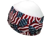 SweatVac Ventilator Cap - American Flag with White Mesh top
