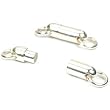2 Magnetic Tube Clasp Sterling Silver Necklace Parts