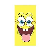 Spongebob Squarepants 'Face' Printed Towel (Official)