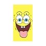 Spongebob Squarepants 'Face' Printed Towel (Official)