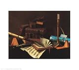 Music and Literature, 1878, Art Poster by William Michael Harnett