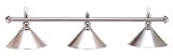 Sterling Sterling Chrome 58 inch 3 Chrome Shades Pool Table Light