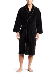 Nautica Mens Terry Velour Solid Robe