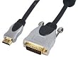 HQ HQSS5551/3 C�ble de Connexion HDMI-DVI Haute Qualit� 3 m