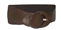 Choc Brown Wide Strap Stretch Waist Dress Belt