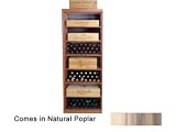 Wine Cellar Innovations Designer Series Collection Natural Poplar Rectangular Bin and Case 72x26x13-in.