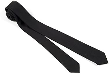 SkinnyTies 2" Black Cotton Poplin Blend Skinny Tie