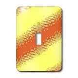 TNMGraphics Parties Wavelength in Yellow and Orange Light Switch Covers single toggle switch