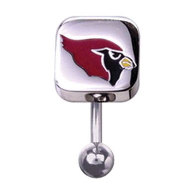Arizona Cardinals 316L Stainless Steel Belly Ring - 14G - 3/8 Inch Bar Length - Sold Individually
