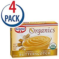 Dr. Oetker Organic Pudding Mix Butterscotch -- 3.5 oz Each / Pack of 4