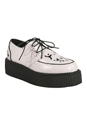 Men'S 2 Inch Platform Metal Stud Vegetarian Creeper Shoe