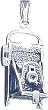 Sterling Silver Antiqued Camera Charm