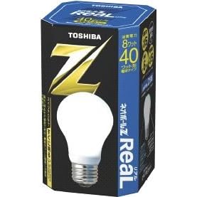 【クリックでお店のこの商品のページへ】東芝 ネオボールZリアル 電球形蛍光ランプ 電球40ワットタイプ 昼光色 EFA10ED8-R