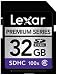 Lexar 32gb 100x Premium Sdhc Card - Class 6 High Speed